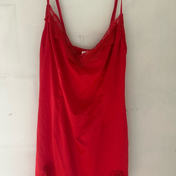 Red Slip Dress - Picture 3 of 3